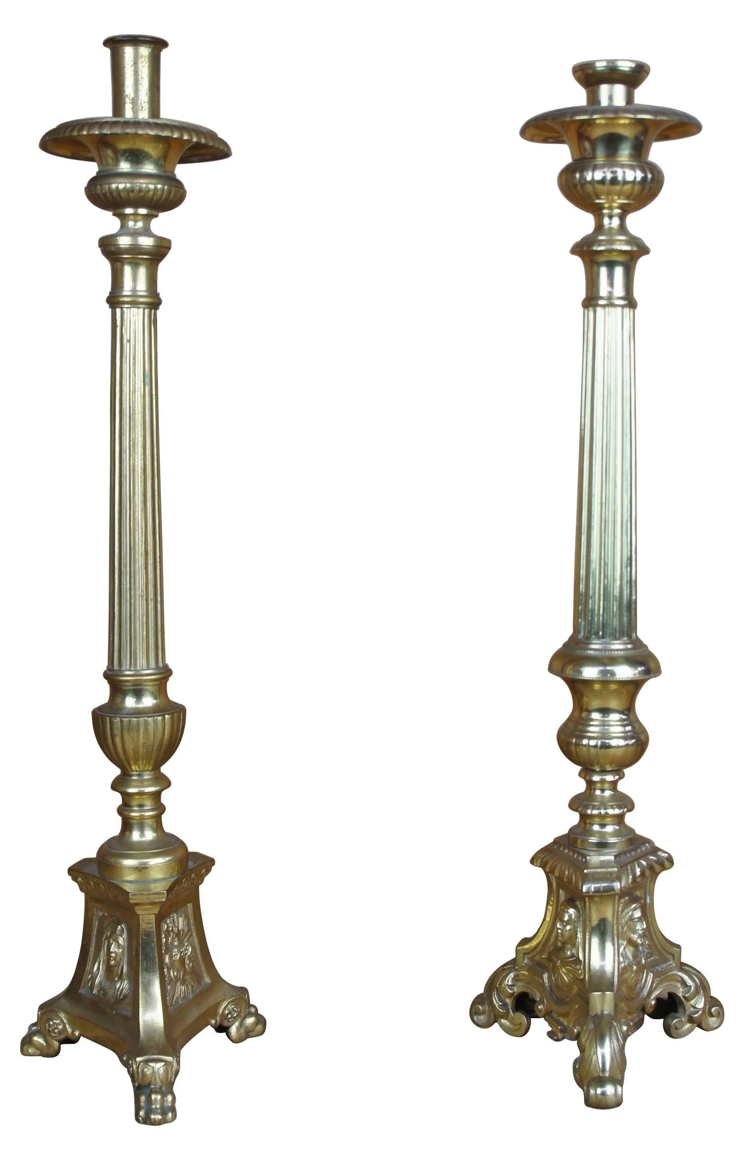 vintage church candle stand