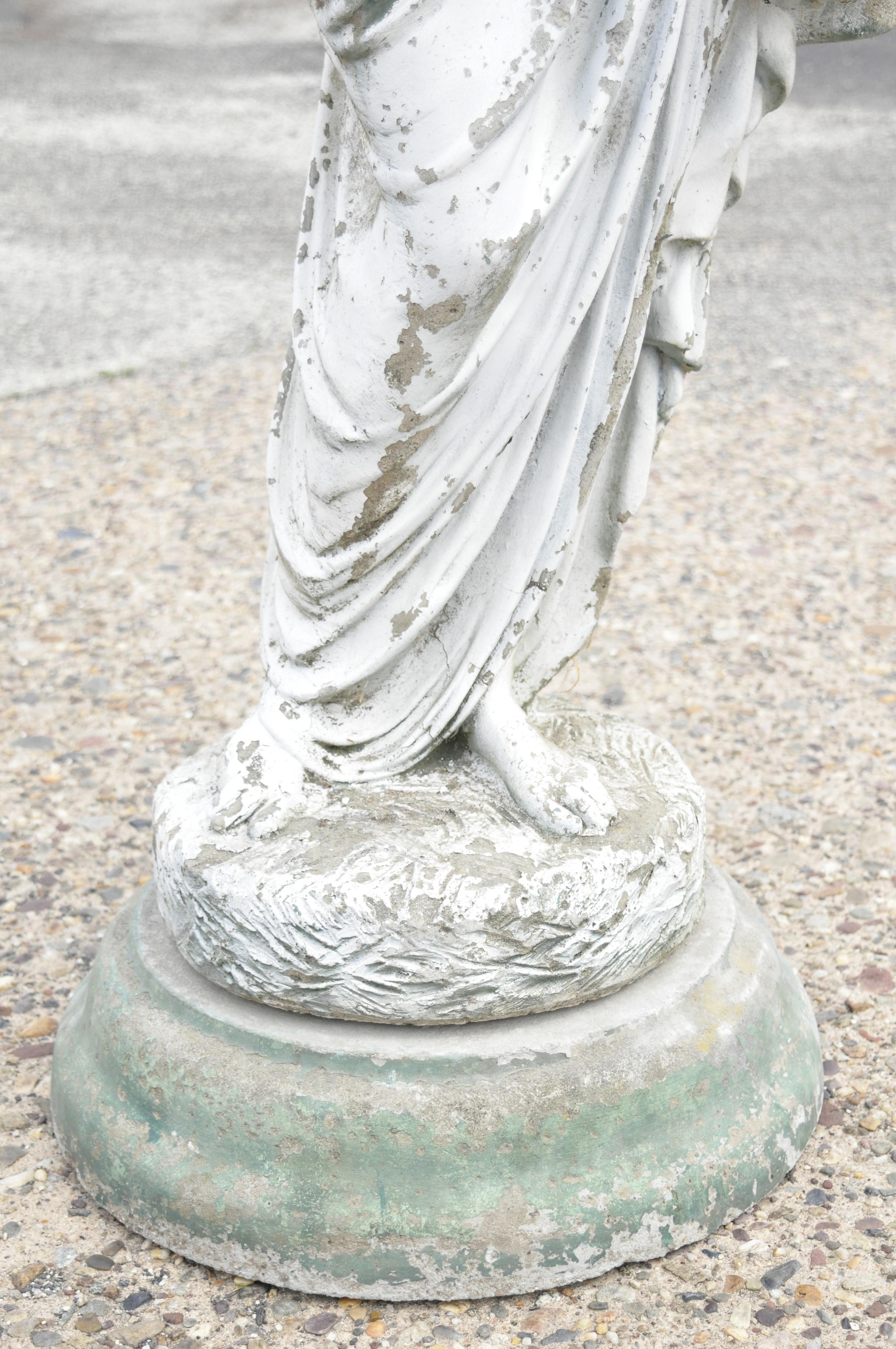 lady statue water feature