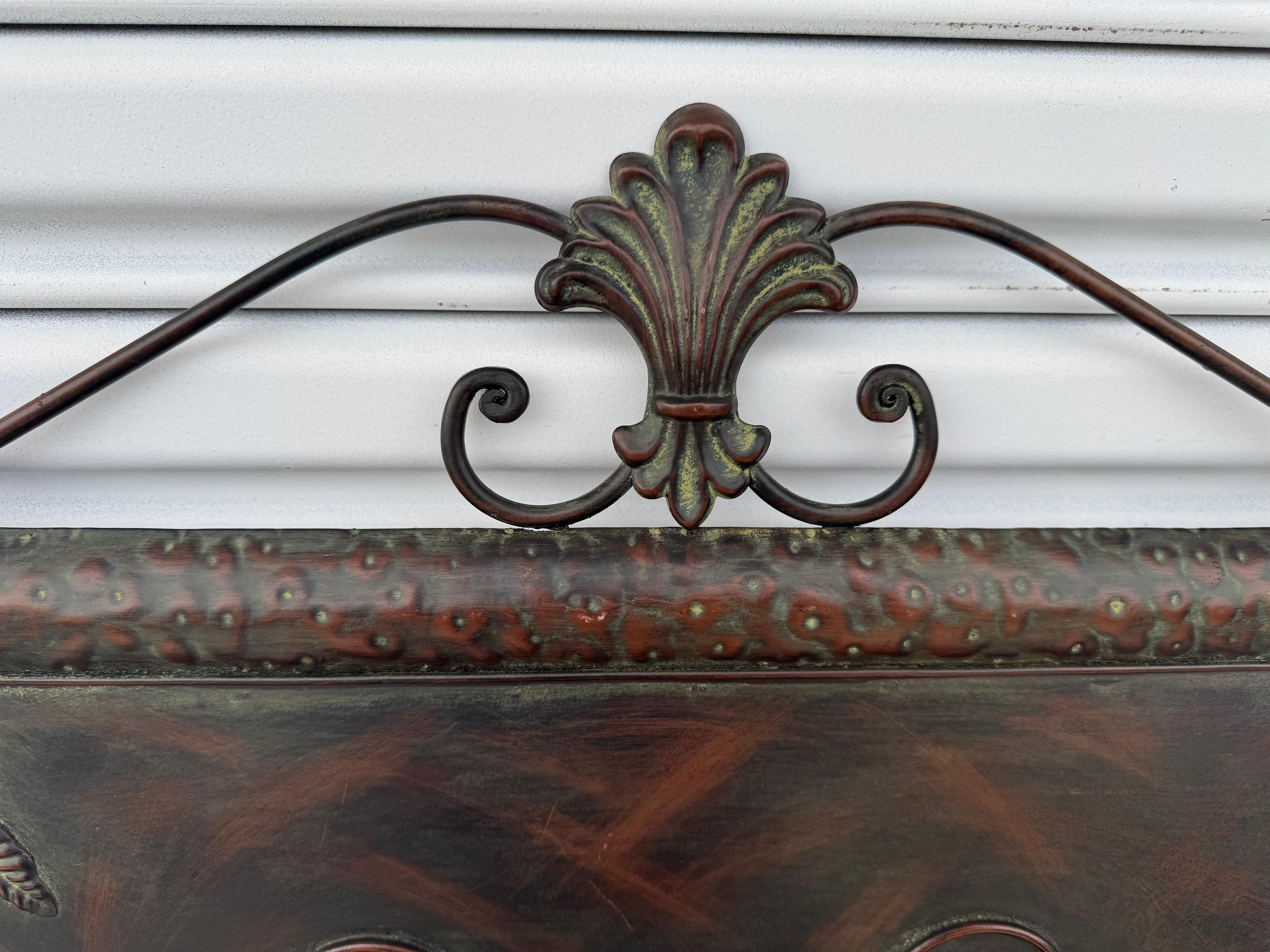 Vtg Copper Fire Screen 24
