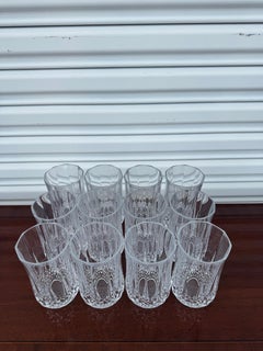 Vtg Crystal D'Arques Durand Long Champ 10oz Water Glass Tumbler