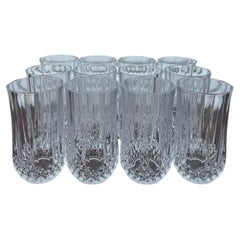 Vtg Crystal D'Arques Durand Long Champ 10oz Water Glass Tumbler
