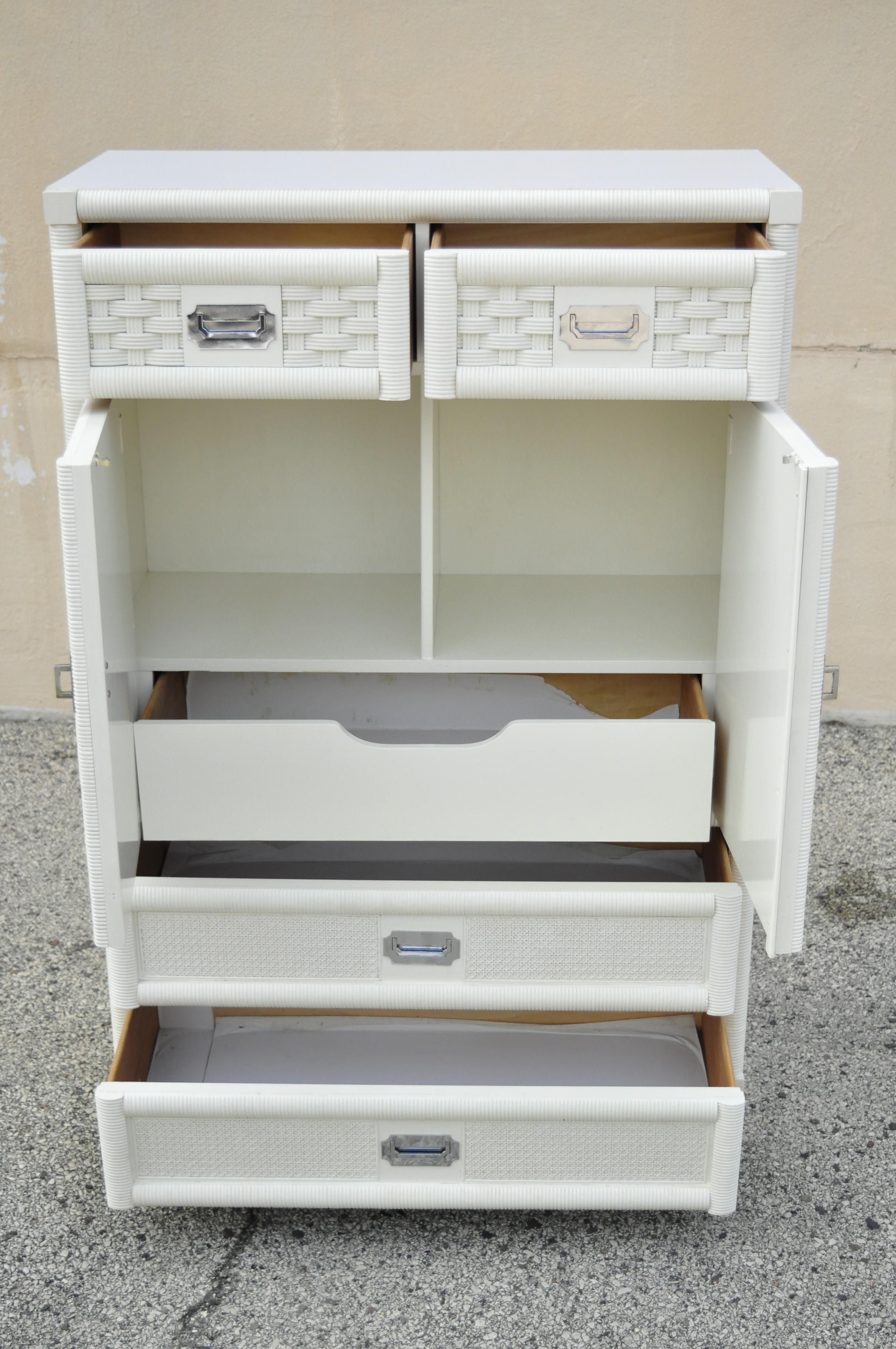 tall cane cabinet