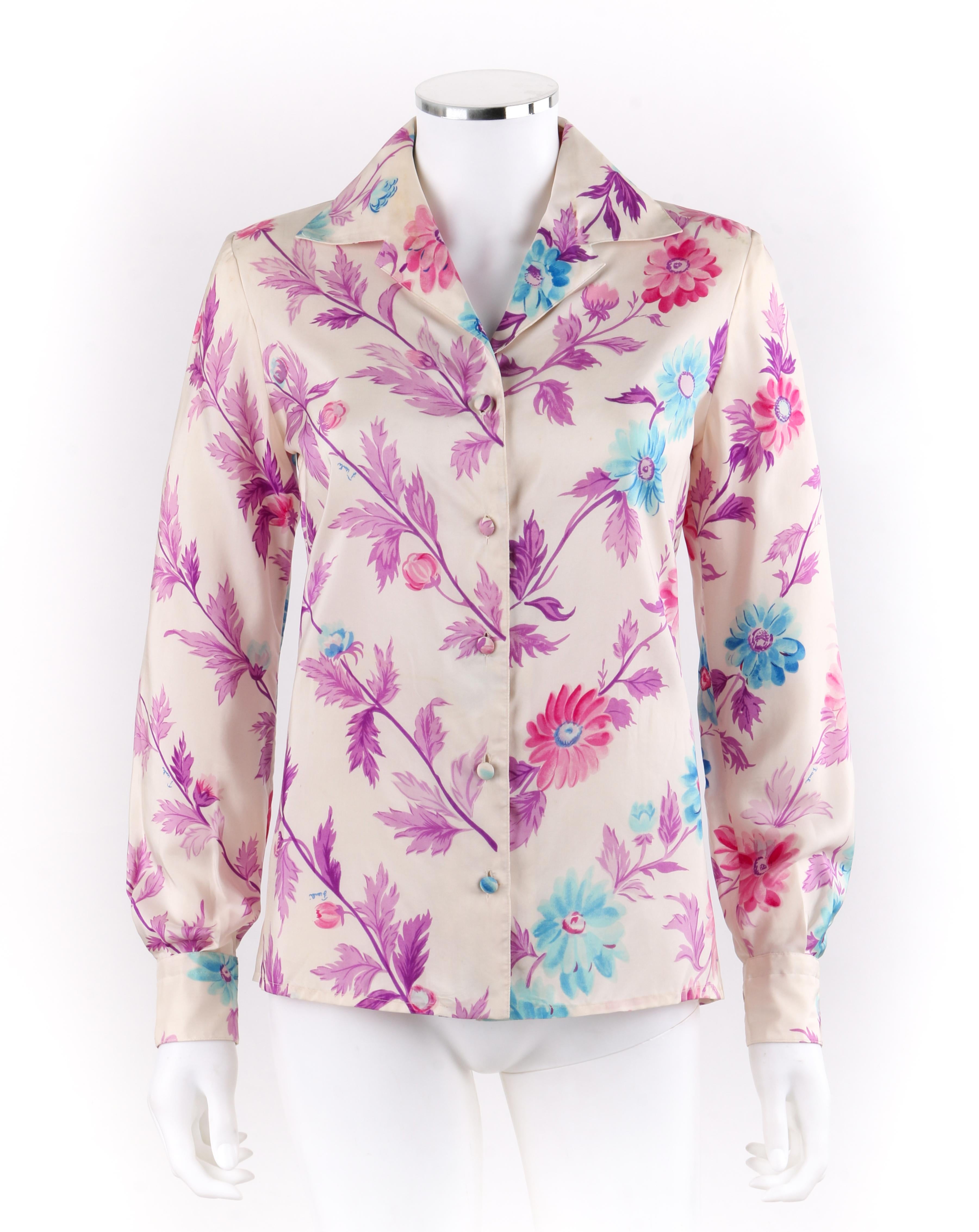 silk floral button down shirt