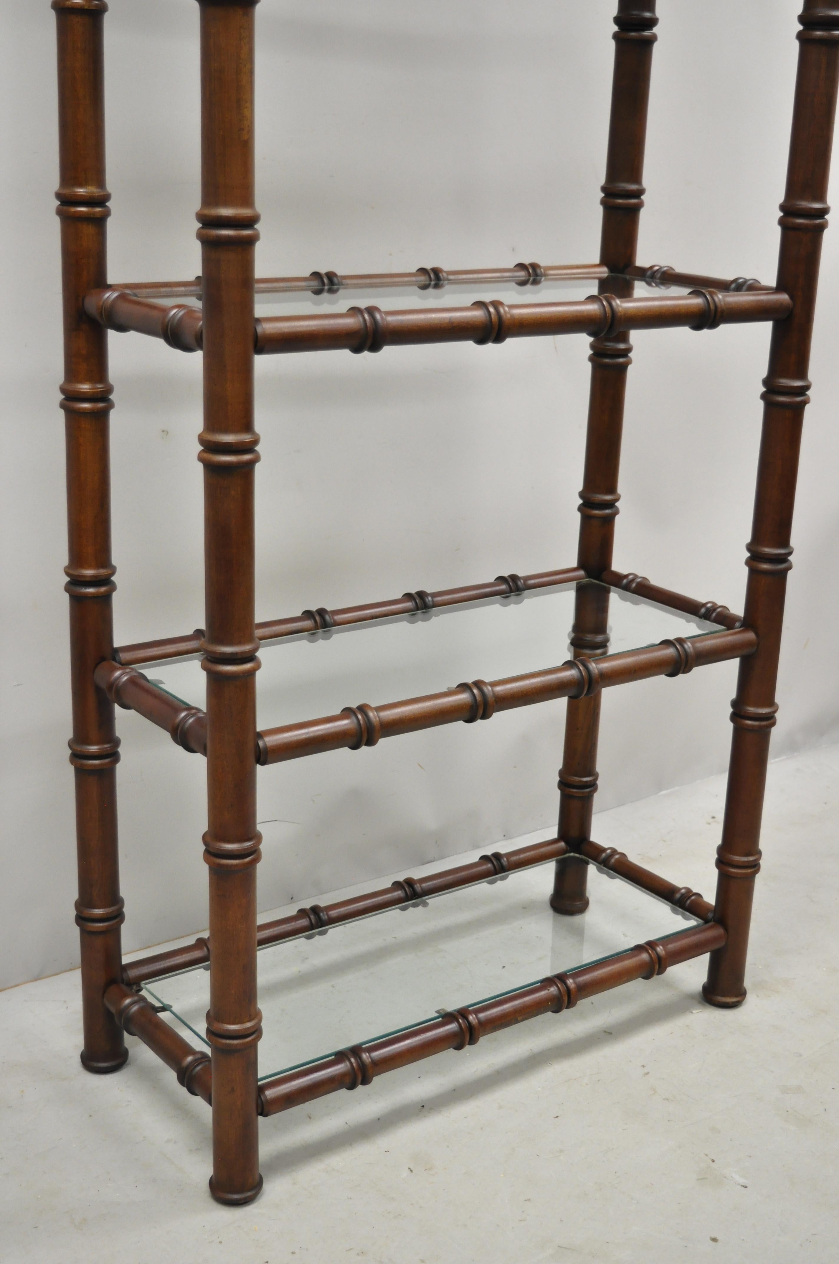 faux bamboo etagere