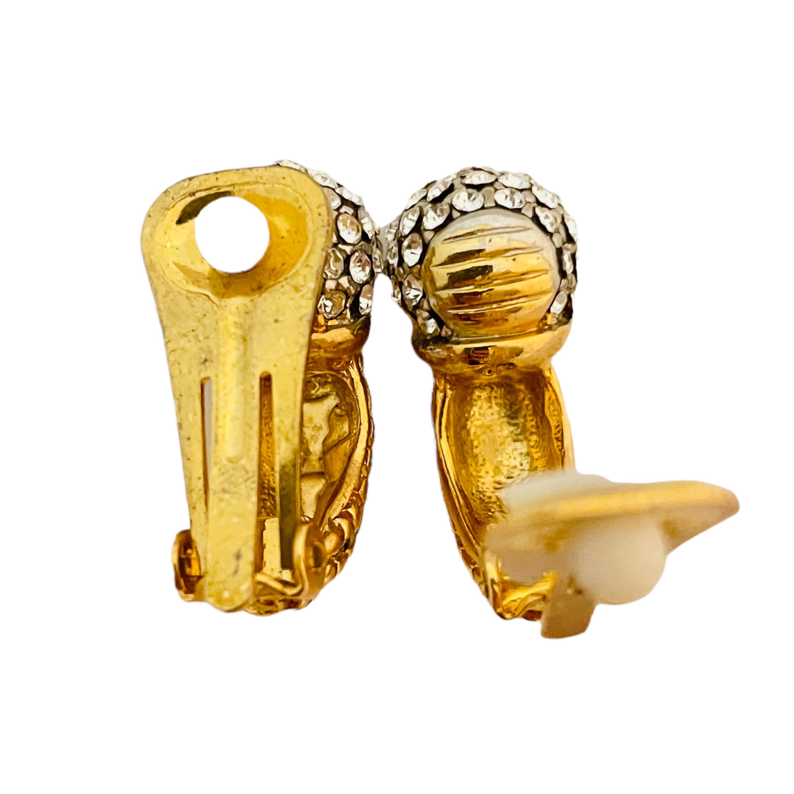 clip on disco ball earrings