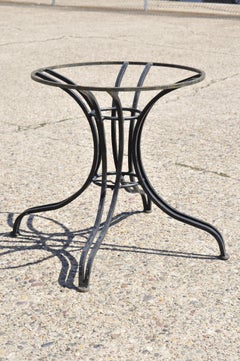 Heavy Wrought Iron Garden Patio Dining Table Pedestal Base after Salterini