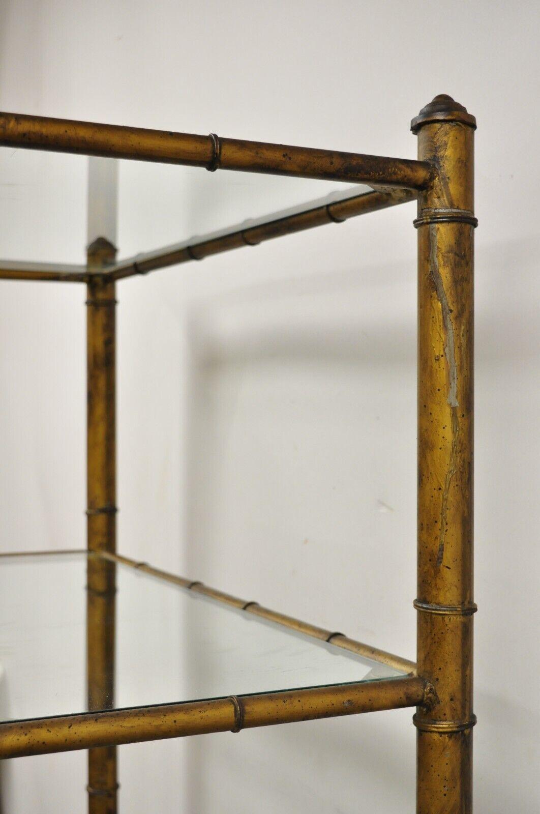 gold etagere