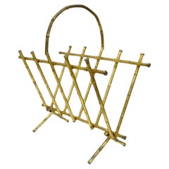 Hollywood Regency Magazine Racks and Stands