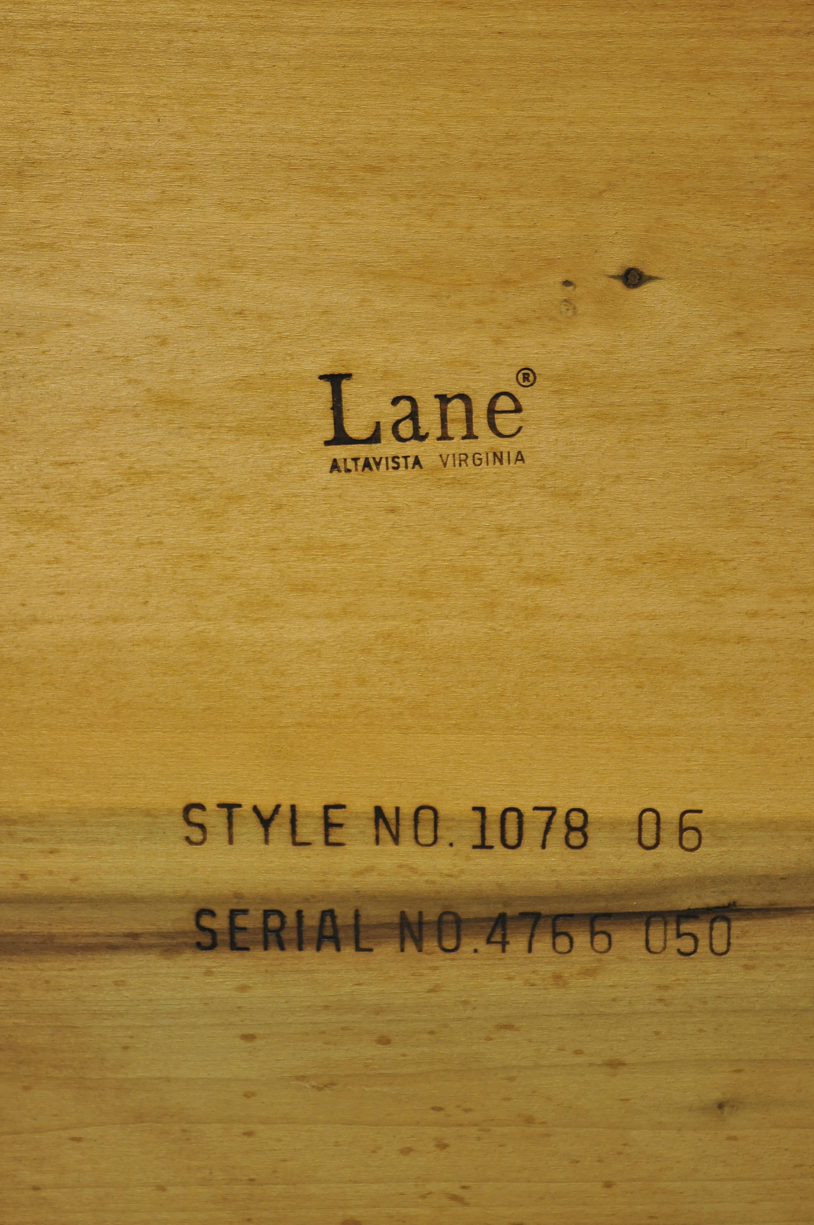 Laminate Lane Altavista Mid-Century Modern Walnut Square Rolling Side Coffee Table
