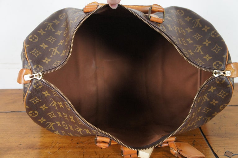 Louis Vuitton - Keepall Bandoulière 45 Bag - Monogram Canvas - Kaki Rouge Vermillon - Men - Luxury