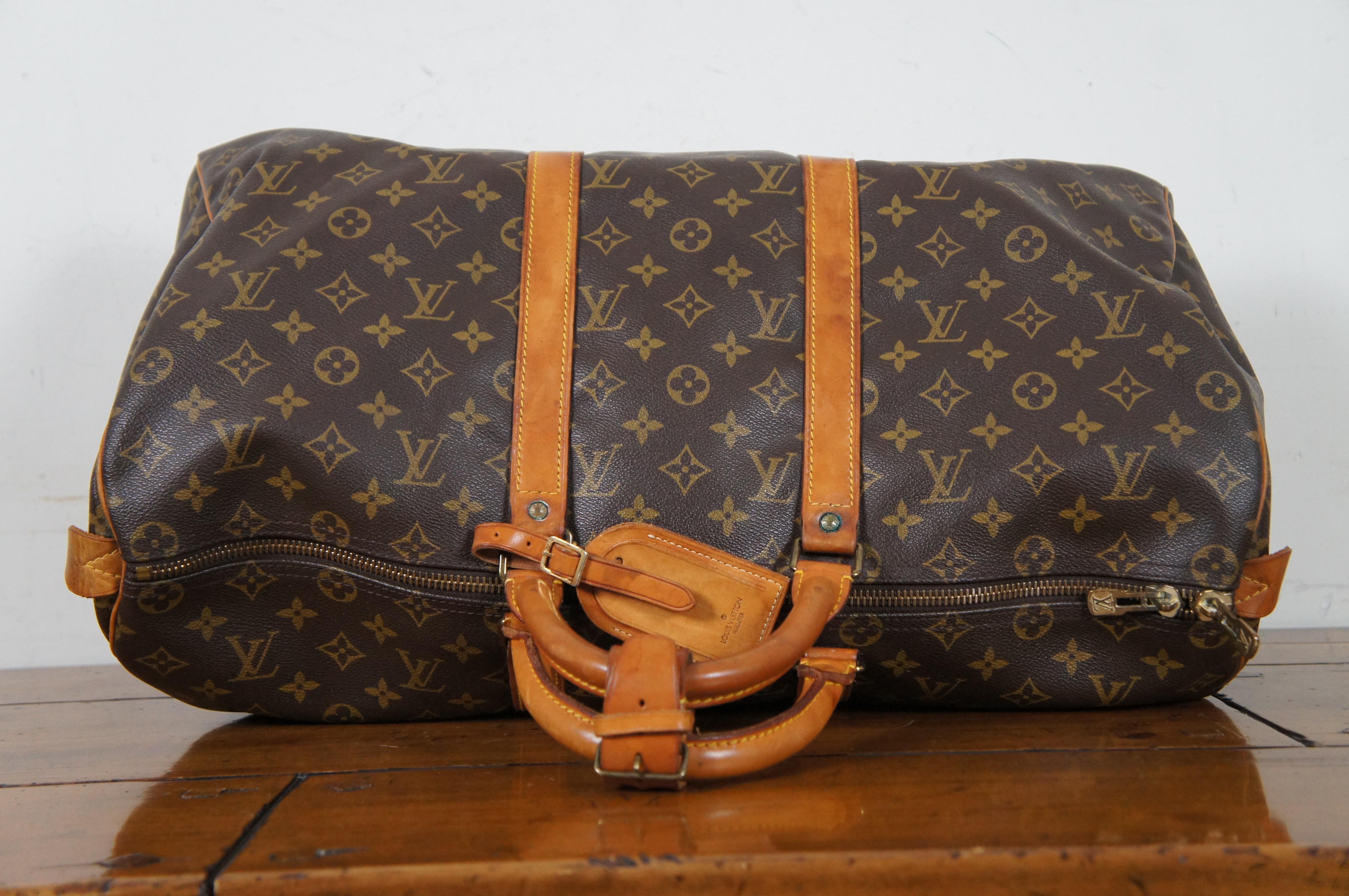 Modern Vtg Louis Vuitton Keepall Bandouliere 45 Malletier LV Monogram Boston Bag 21