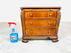 Vtg Maitland Smith Chippendale Parquetry Salesman Sample Jewelry-Keepsake Chest