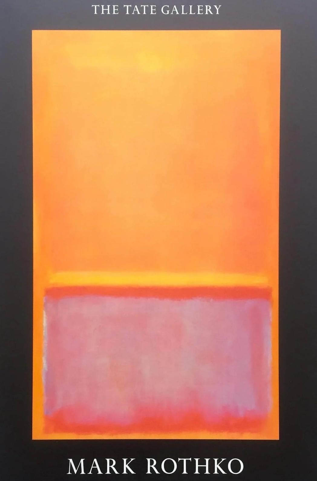 Vtg Mark Rothko MCM 1987 Abstract Lithograph Tate Gallery Exhibition Poster OOP For Sale 4