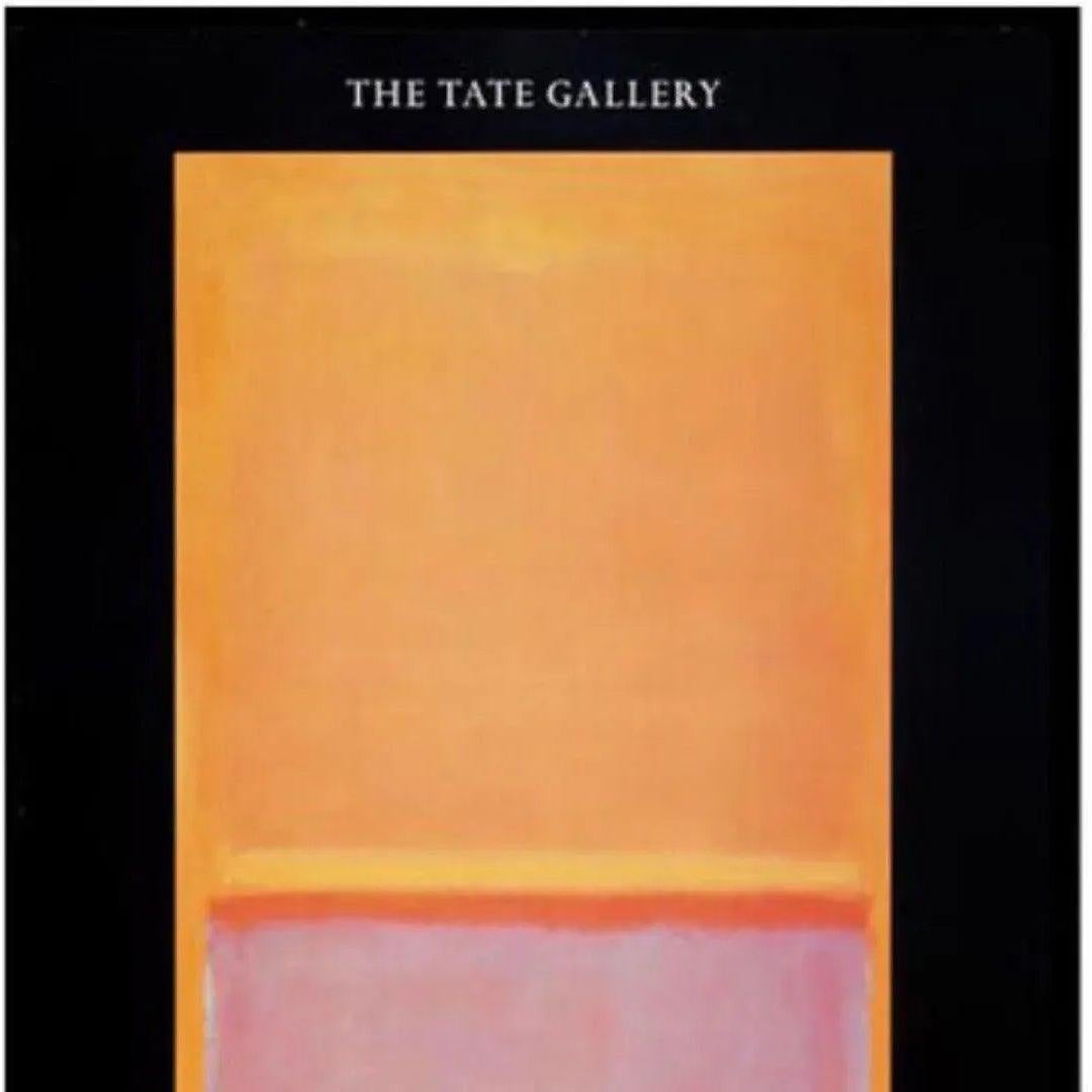 Vtg Mark Rothko MCM 1987 Abstract Lithograph Tate Gallery Exhibition Poster OOP In Good Condition For Sale In St.Petersburg, FL
