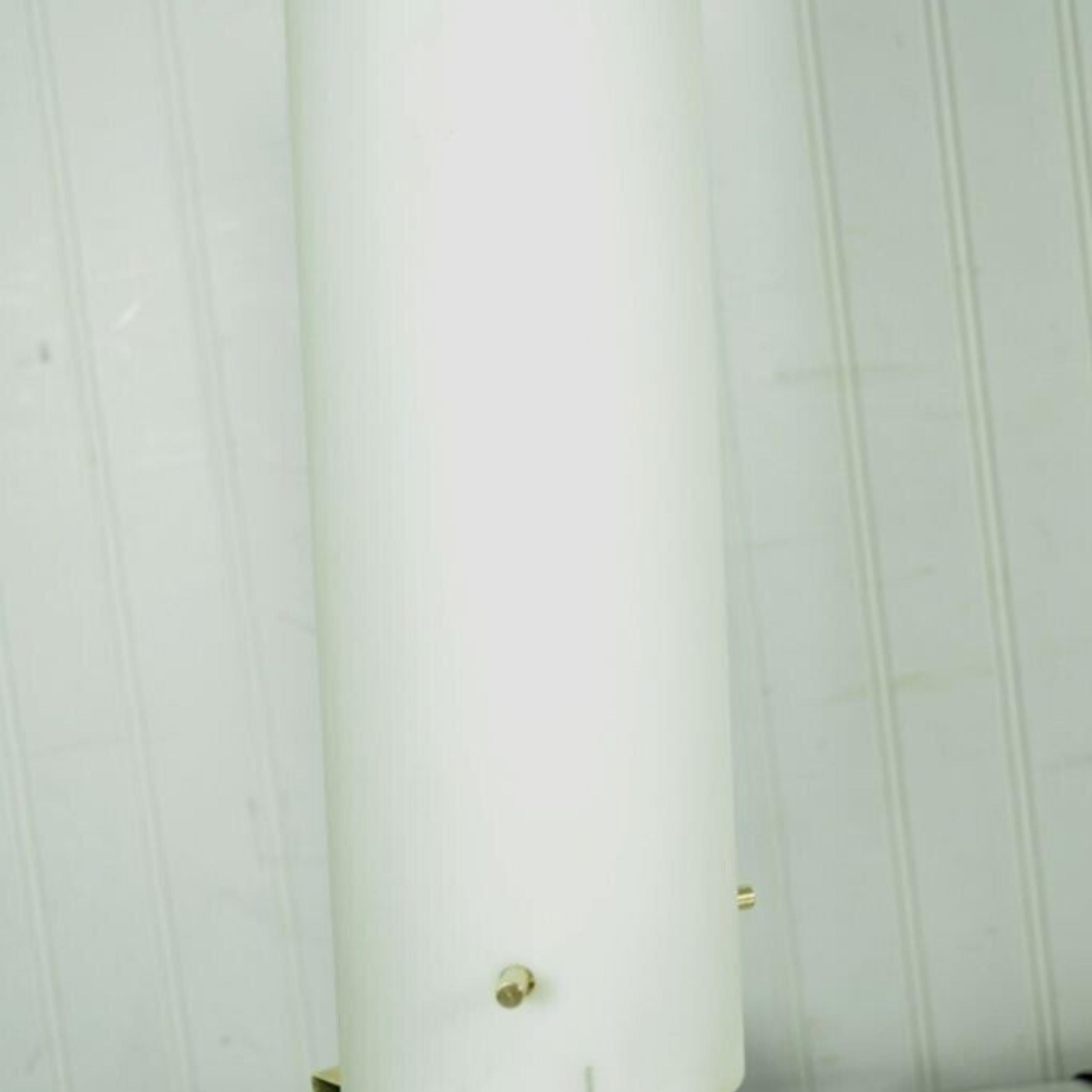 Lampe de Table Stilnovo en Laiton Teck Verre 