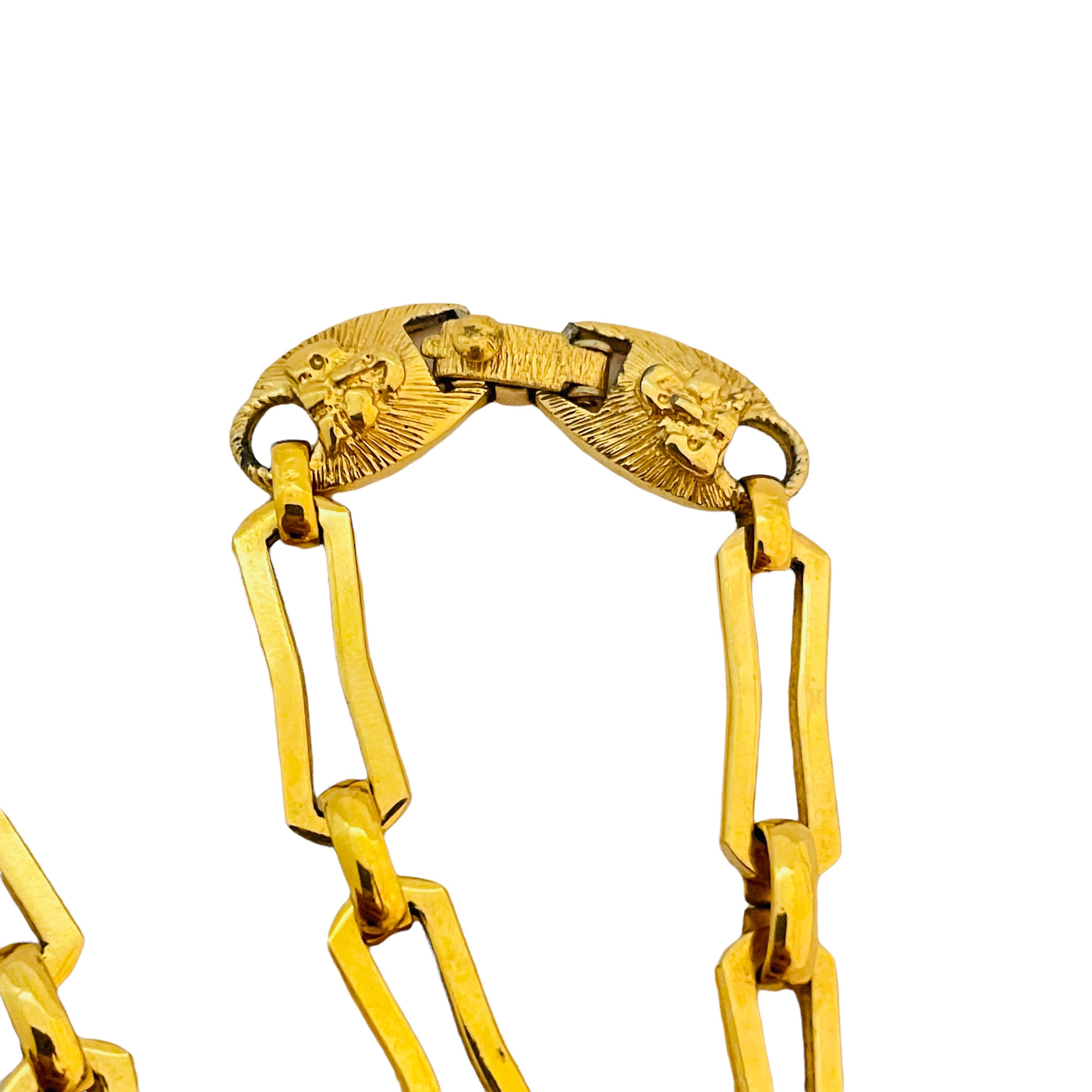 Vtg MONET Gold-Kreuz-Anhänger-Halskette, Designer-Laufsteg im Angebot 1