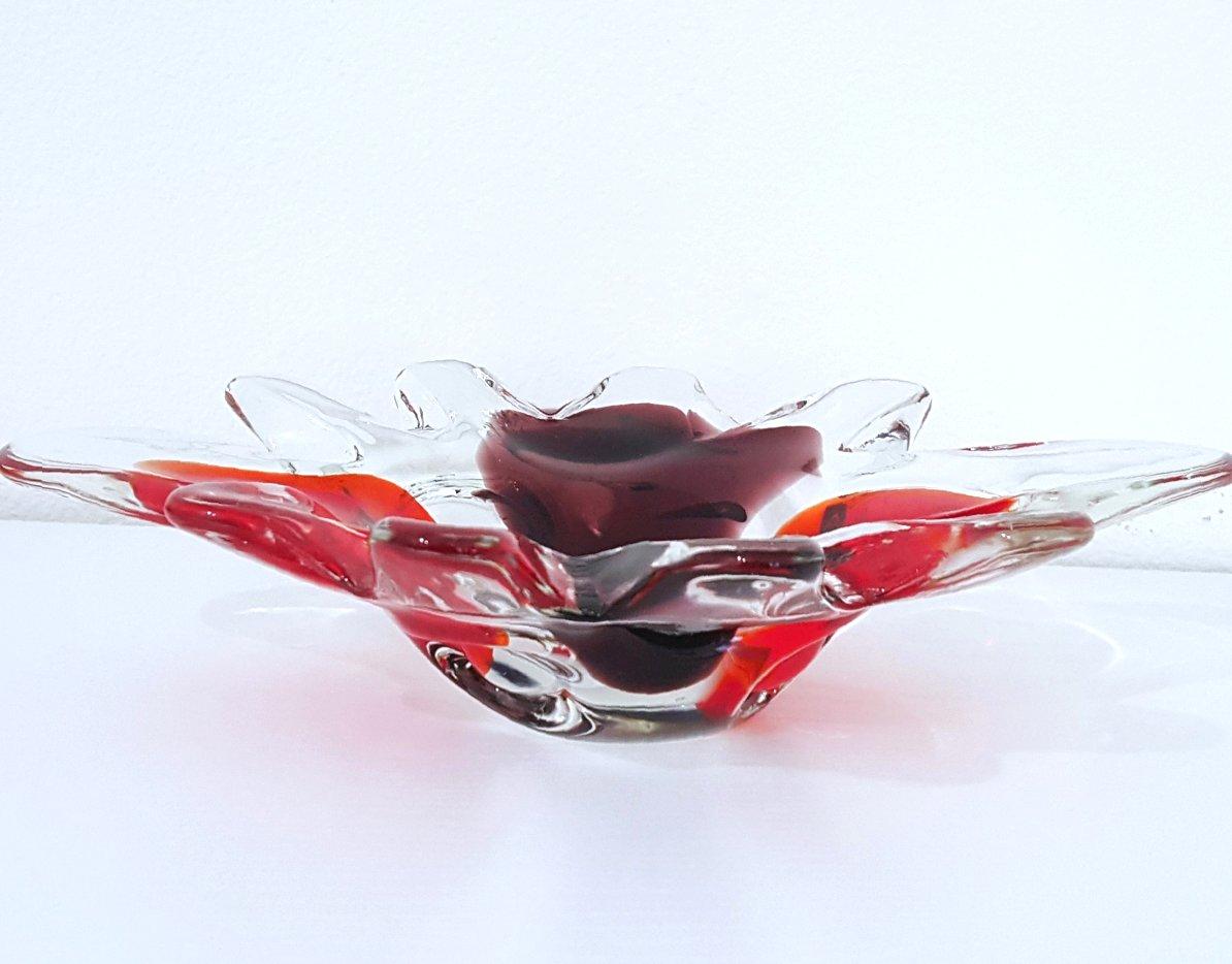 Vtg Murano Glass A Macchia Platter/Tray/Centerpiece (Fratelli Toso suspected)  For Sale 1