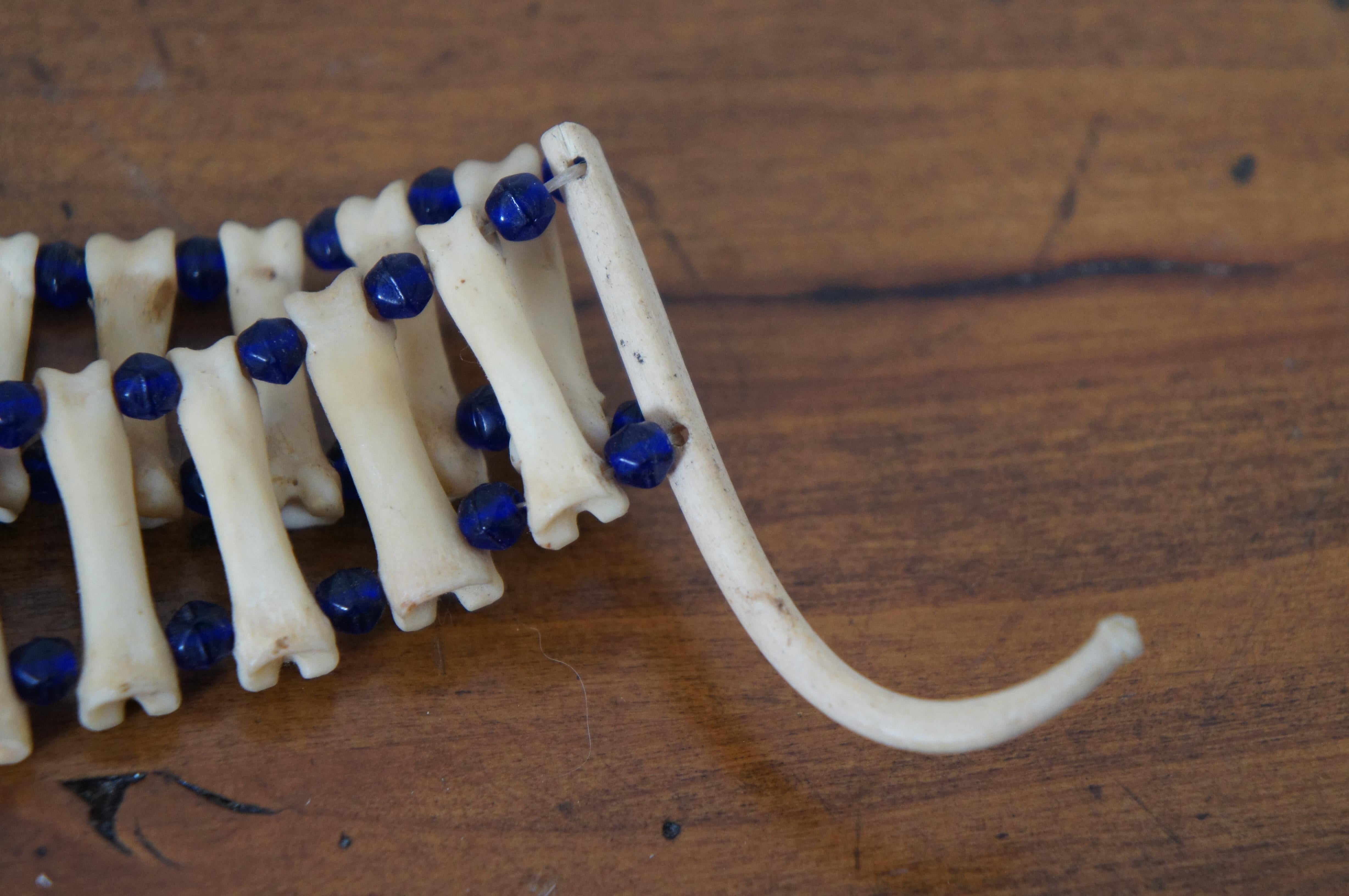 vtg-native-american-beaded-raccoon-penis-bone-choker-pendant-love