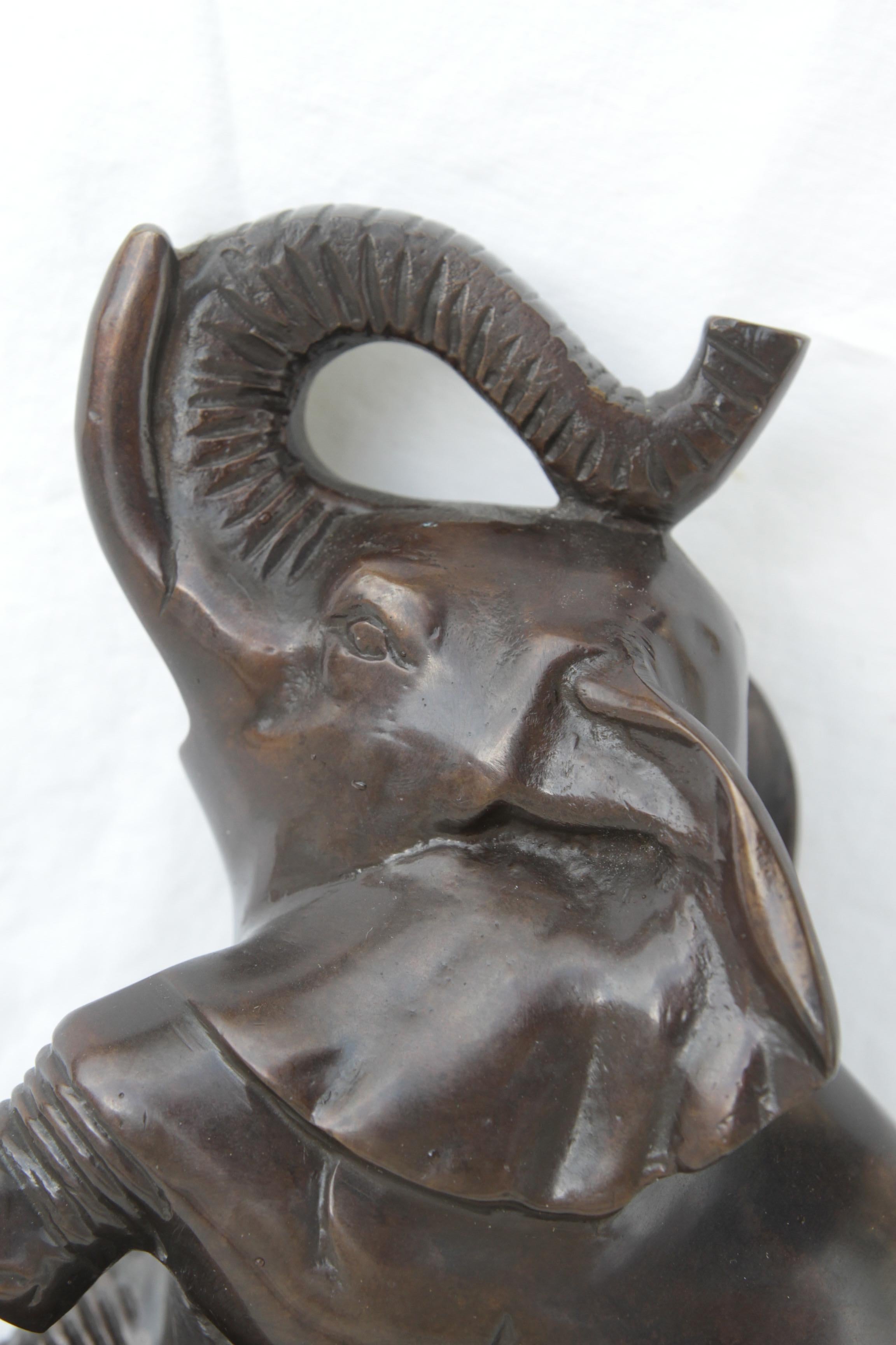 Coppia ART DECO Baby Elephant BookEnds Vtg in metallo bronzato in vendita 5