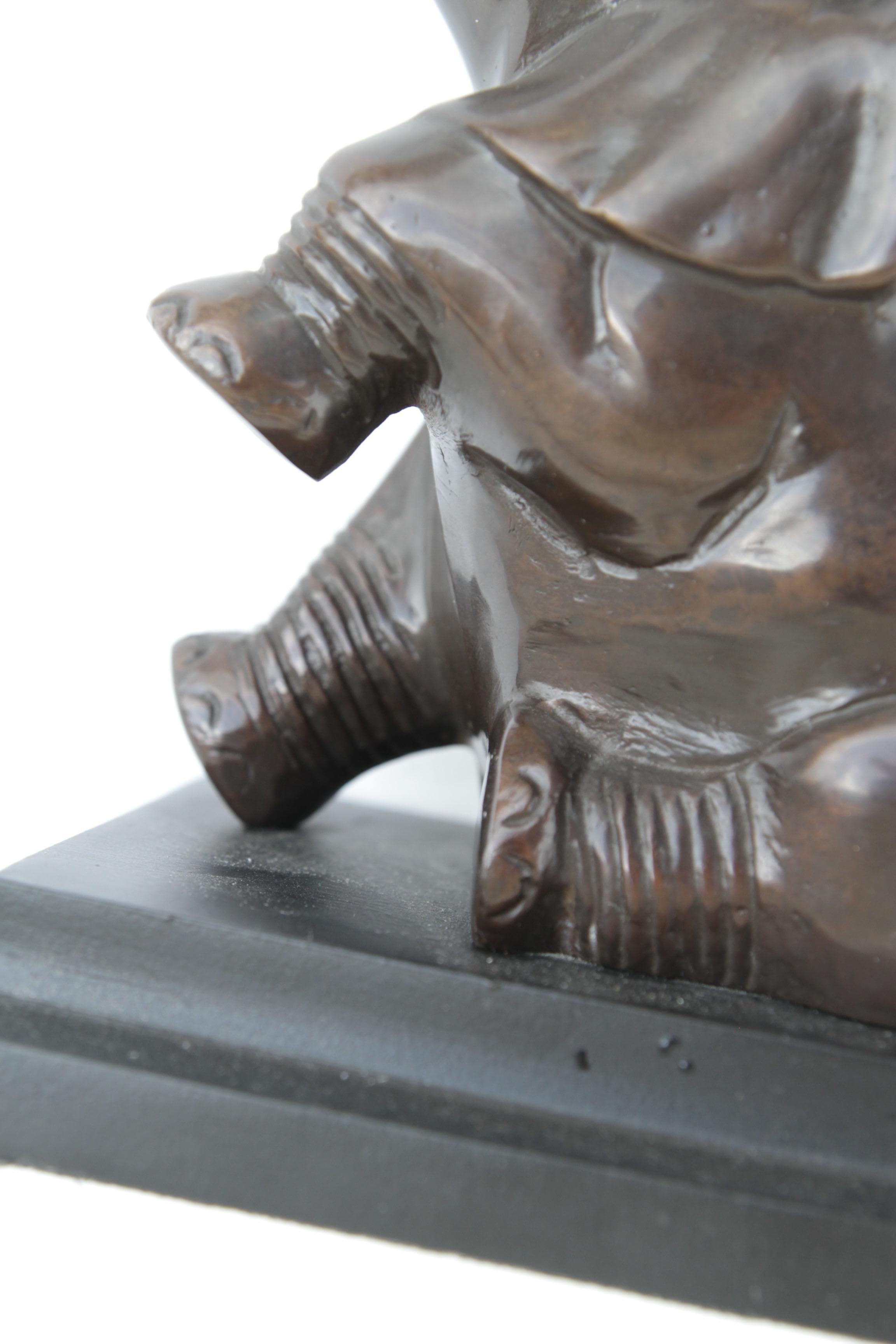 Coppia ART DECO Baby Elephant BookEnds Vtg in metallo bronzato in vendita 4