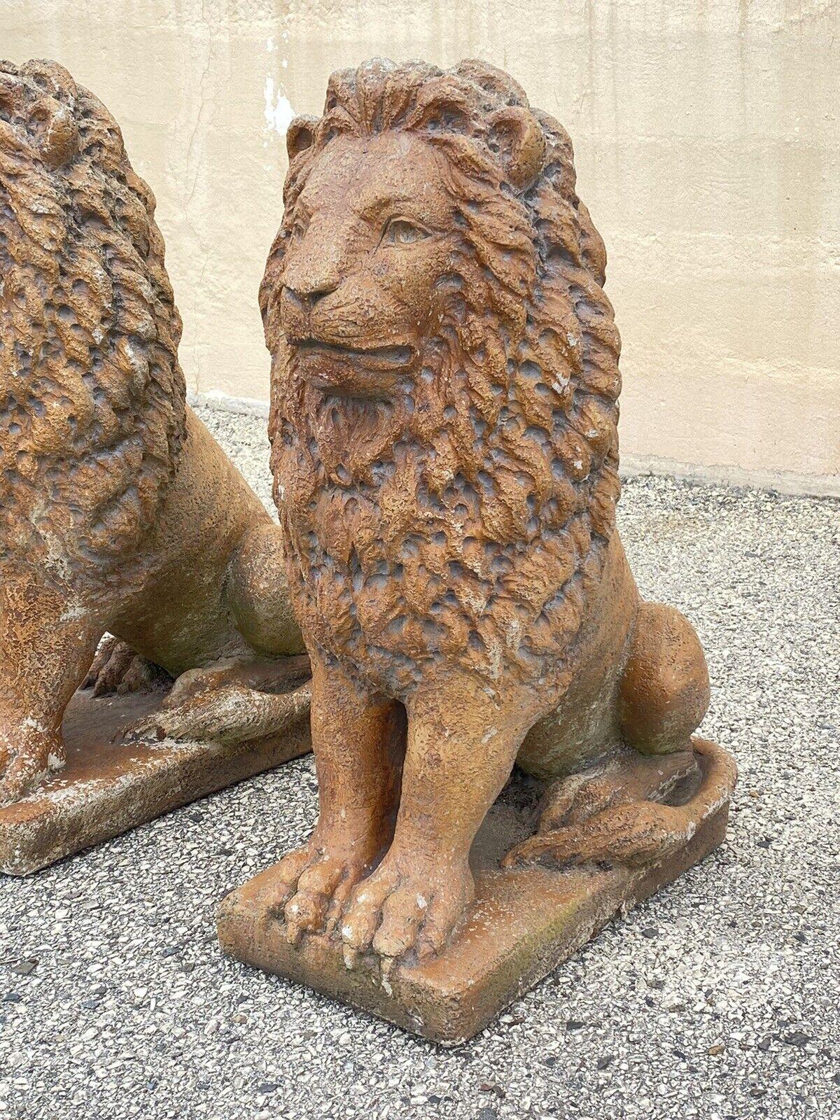 American Classical Vtg Seated Guardian Lion 30