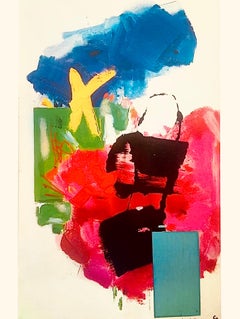 Vtg Signed Hans Hofmann Exhibition Lithograph Poster Ltd Ed 250 Emmerich Gallery