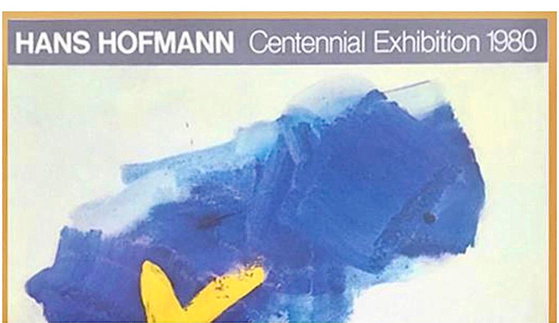 Mid-Century Modern Affiche d'exposition de la Emmerich Gallery, édition limitée 250 exemplaires, signée Hans Hofmann en vente
