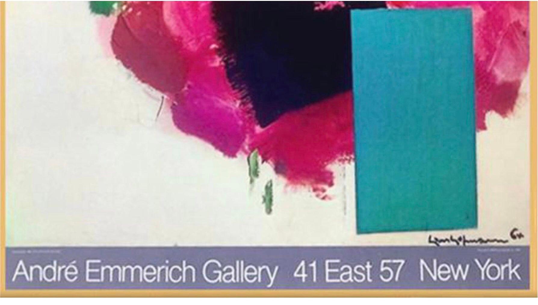 Américain Affiche d'exposition de la Emmerich Gallery, édition limitée 250 exemplaires, signée Hans Hofmann en vente