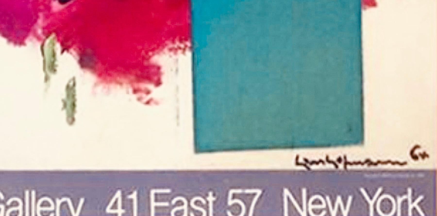 Affiche d'exposition de la Emmerich Gallery, édition limitée 250 exemplaires, signée Hans Hofmann Bon état - En vente à St.Petersburg, FL