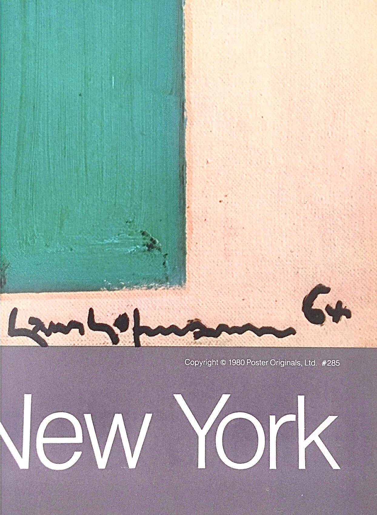Métal Affiche d'exposition de la Emmerich Gallery, édition limitée 250 exemplaires, signée Hans Hofmann en vente