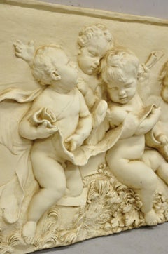 Vtg Wall Art by Empire Art Products Gruppo di putti cherubini dopo François Du Quesno