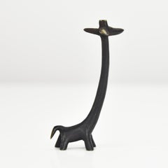 VTG Walter Bosse Cast Brass / Bronze Figural Giraffe Figurine Mid Century Modern