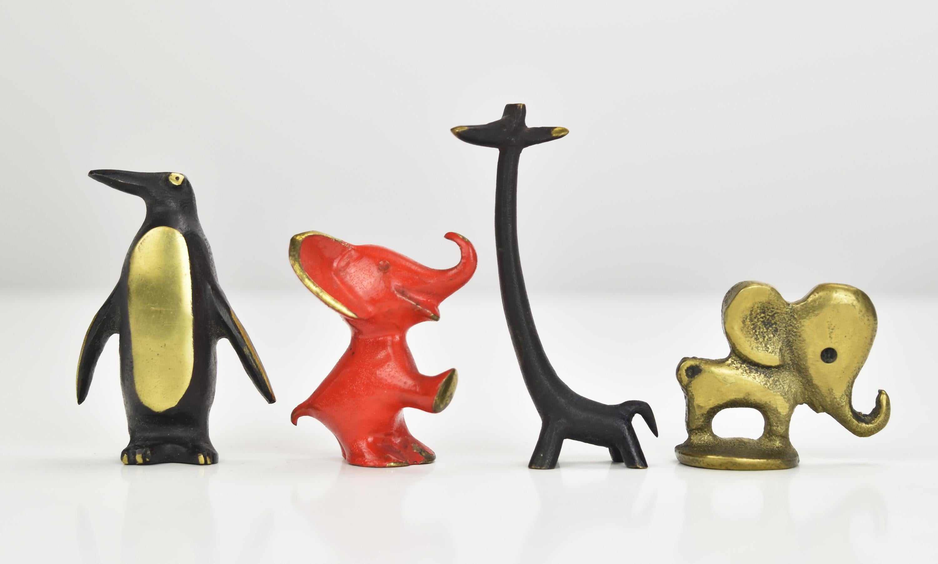 VTG Walter Bosse in ottone fuso / bronzo Figurina di giraffa metà secolo moderno In condizioni buone in vendita a Bad Säckingen, DE