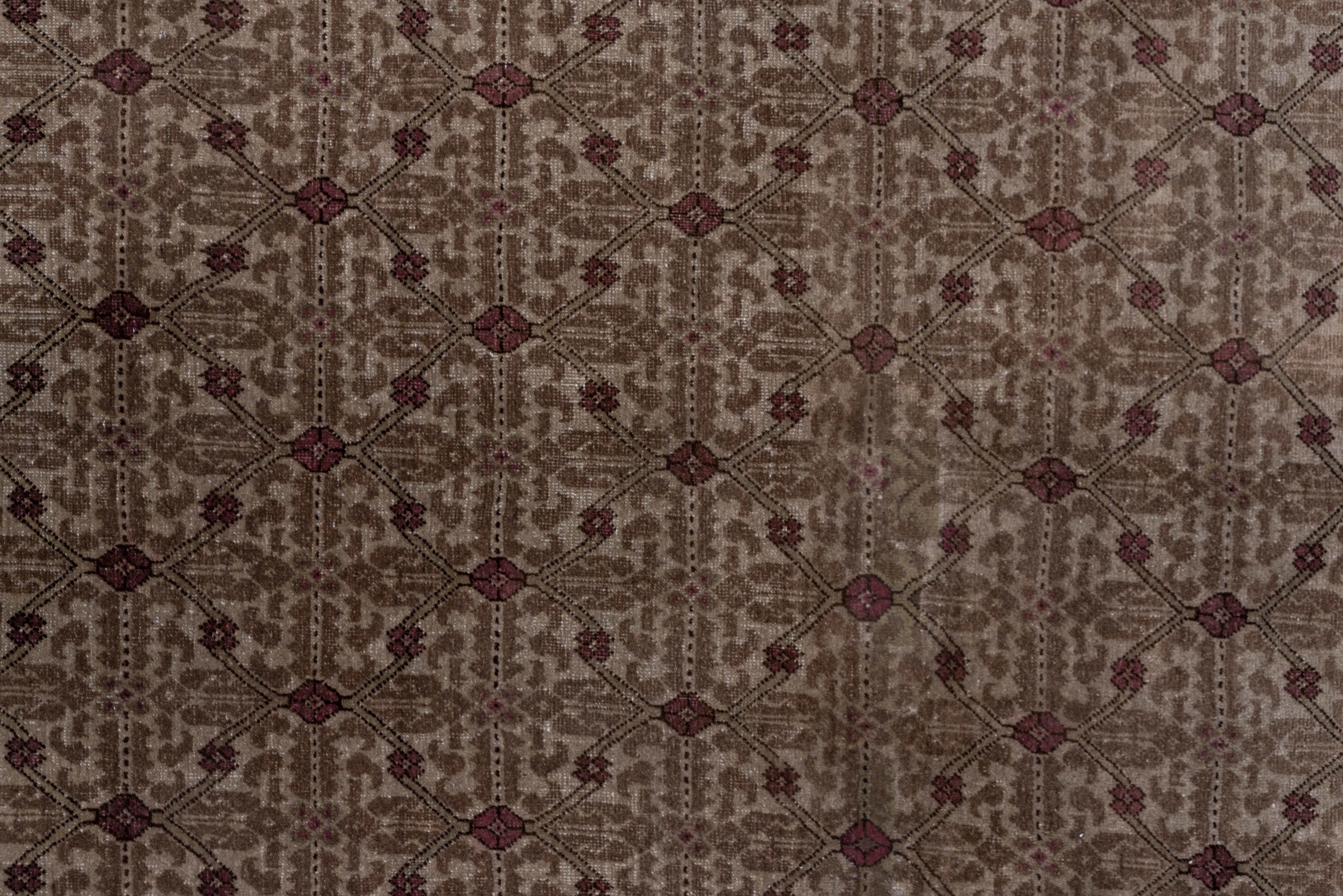 Oushak Vtintage Turkish Konya Carpet, circa 1940s For Sale