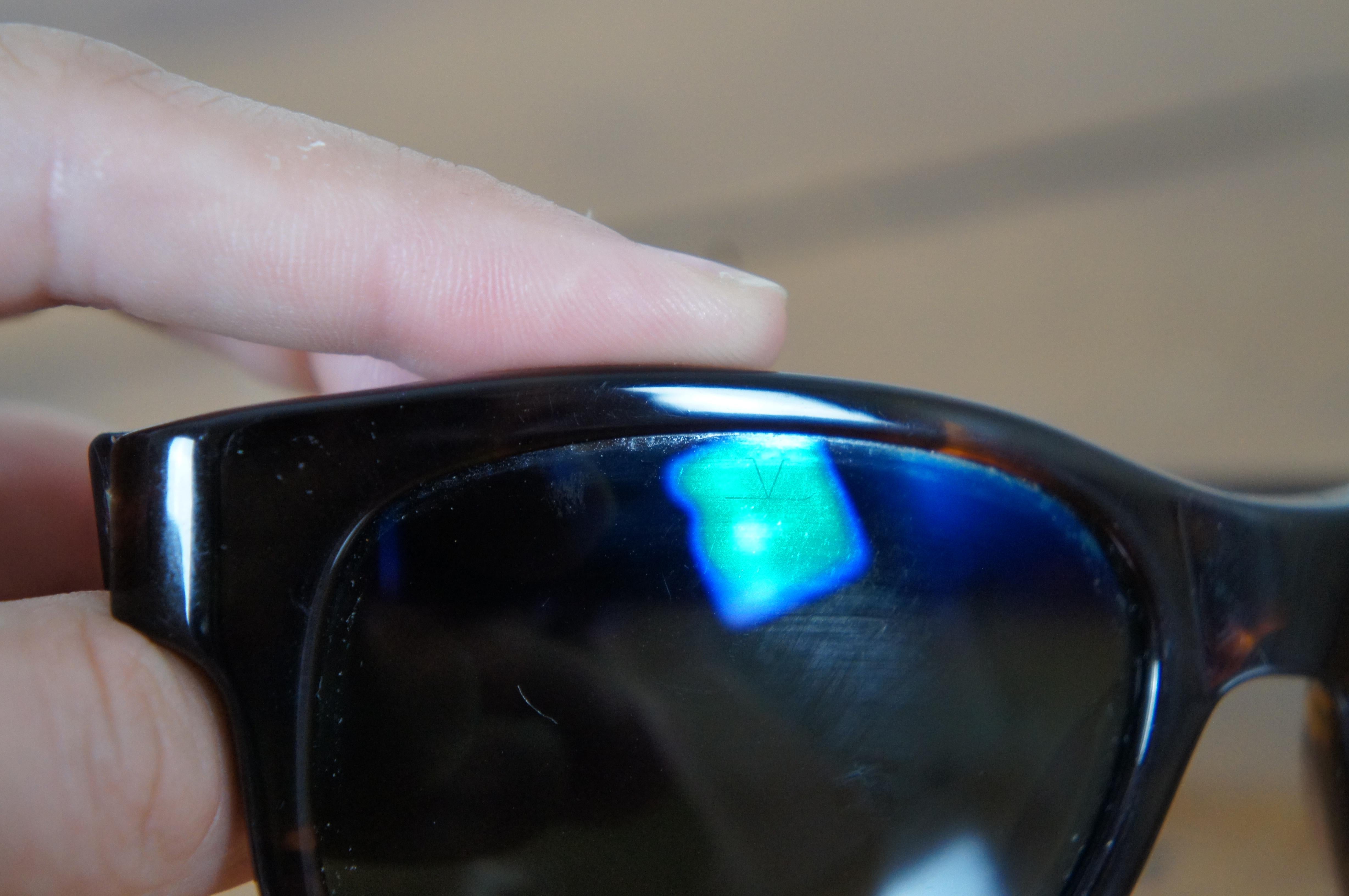 Vuarnet France Handmade Aviator Brown Tortoise Style Sunglasses Case Saks Fifth For Sale 2