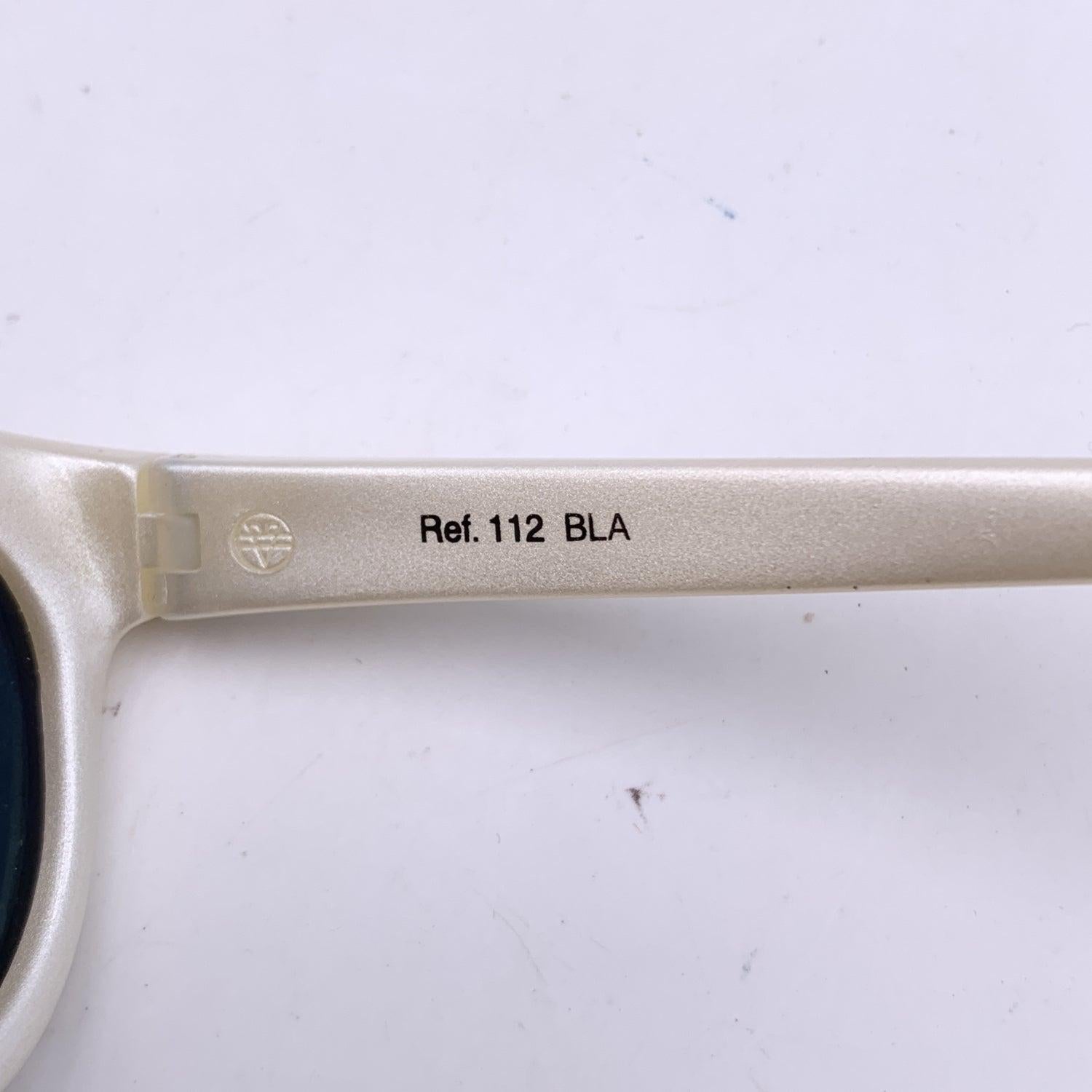 Vuarnet Legende Weiß 112 BLA Sonnenbrille PX 2000 Lens 57/20 140 mm für Damen oder Herren im Angebot