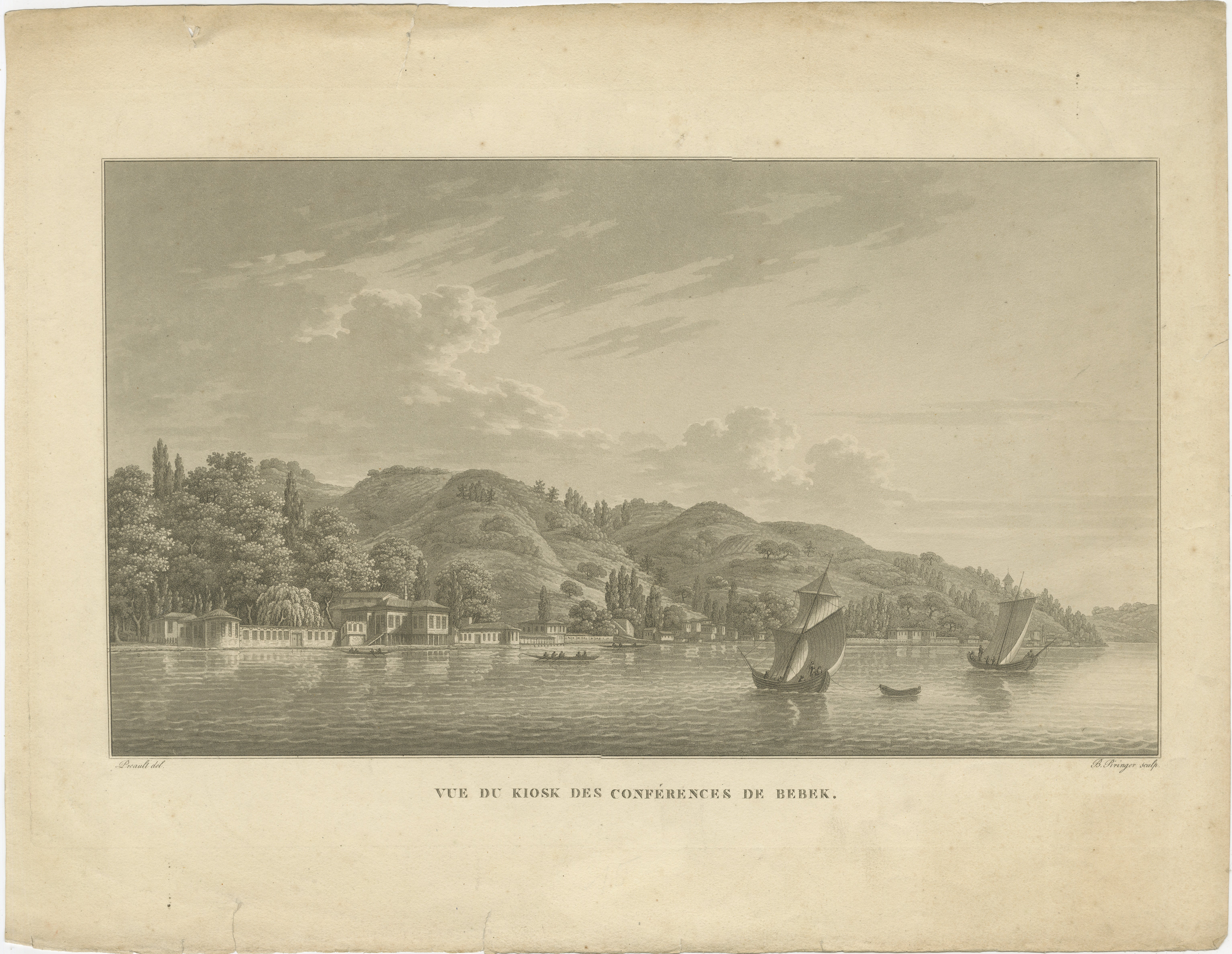 Work from Charles Pertusier's Atlas des promenades pittoresques dans Constantinople et sur les rives du Bosphore, published in 1817. 

This significant work provides picturesque views of Constantinople (modern-day Istanbul) and the Bosphorus,