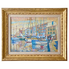 « Vue du Port, St Tropez » par Yvonne Canu