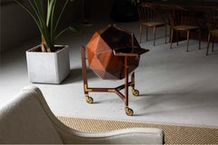 Vuillermoz Polyhedron bar cabinet France 1960