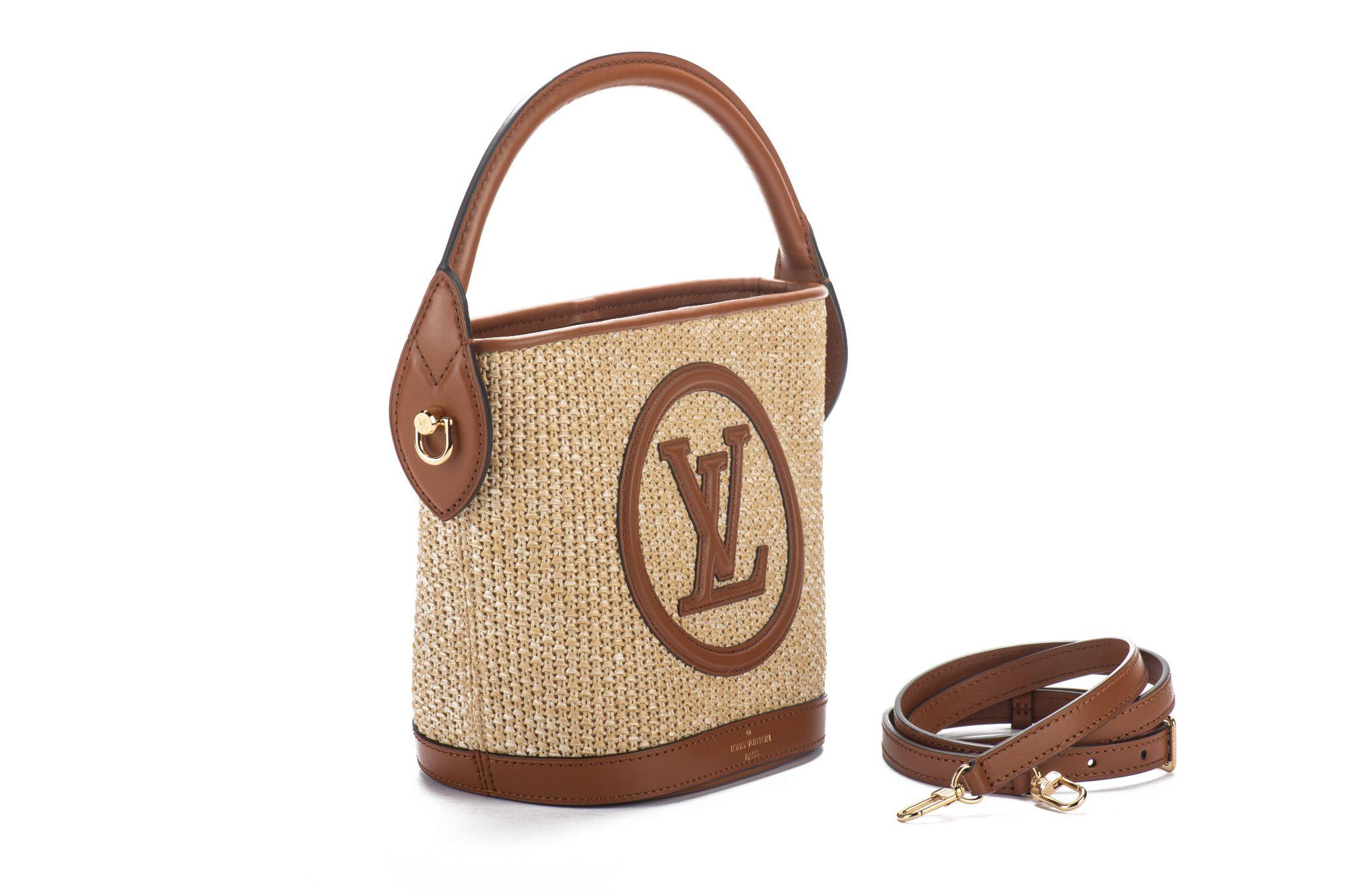 louis vuitton raffia bag
