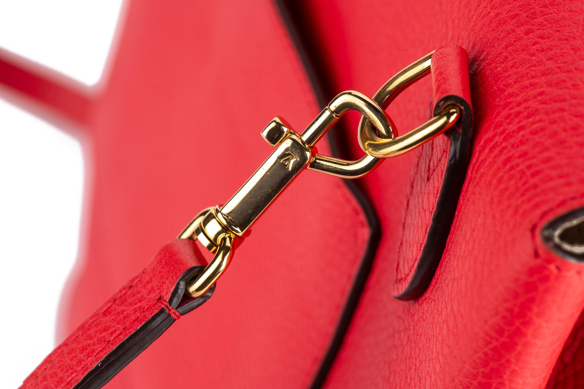 Vuitton Fuchsia Leather Volta 2 Way Bag For Sale 7