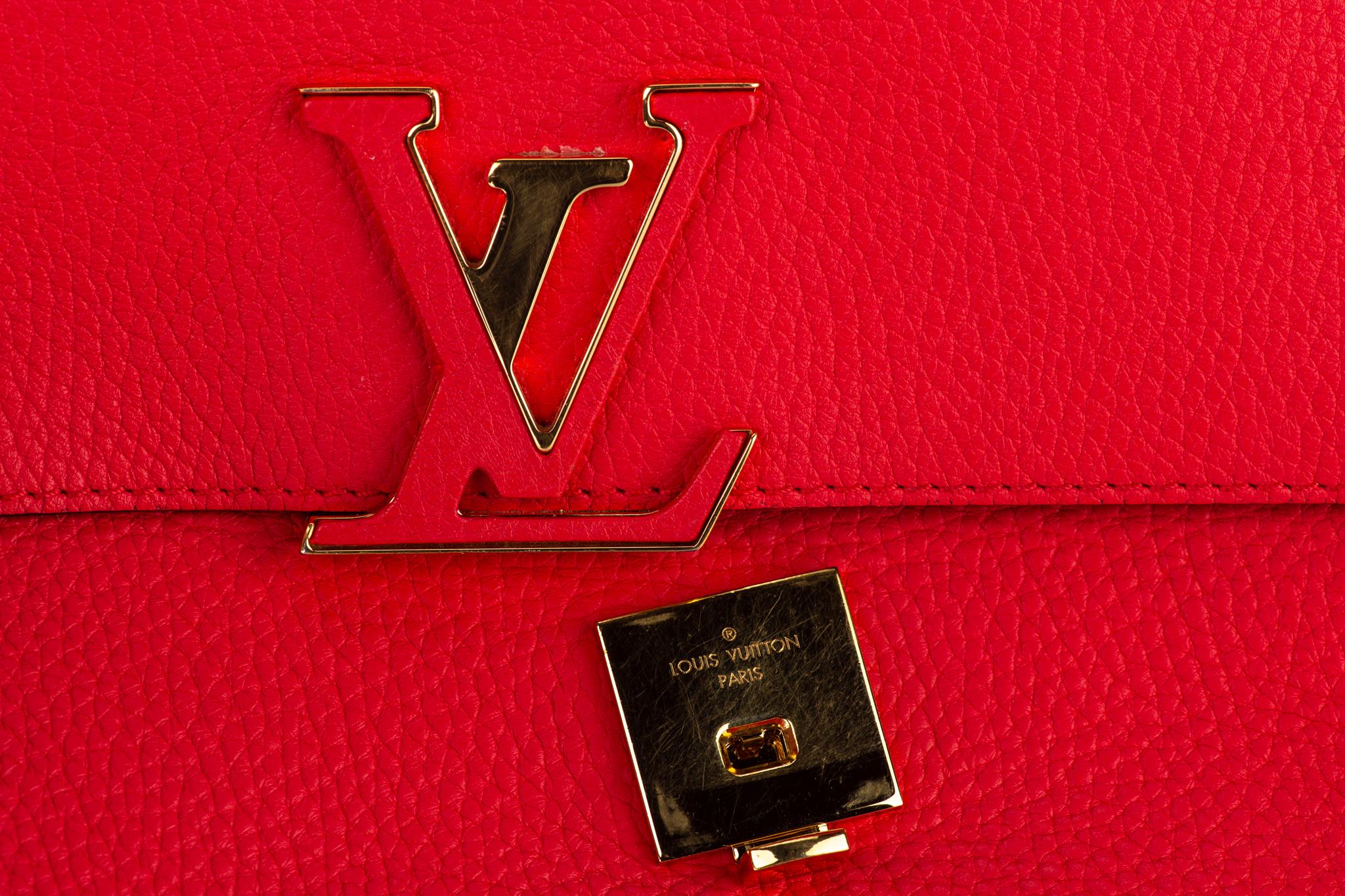 Vuitton Fuchsia Leather Volta 2 Way Bag For Sale 8