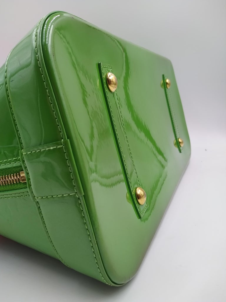 Vuitton Green Monogram Vernis Limited Edition Stephen Sprouse Roses Alma GM  bag at 1stDibs