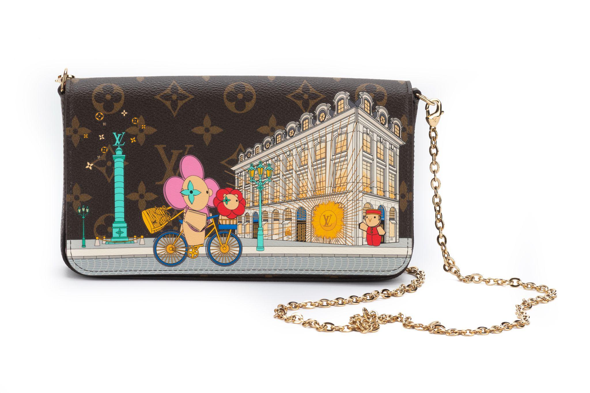Louis Vuitton Felicie Pochette belongs to the Vivienne Holidays 2022 collection. It's brand new and comes with the original dustcover and box.