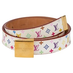 Vintage Vuitton Lim. Ed. Murakami White Belt