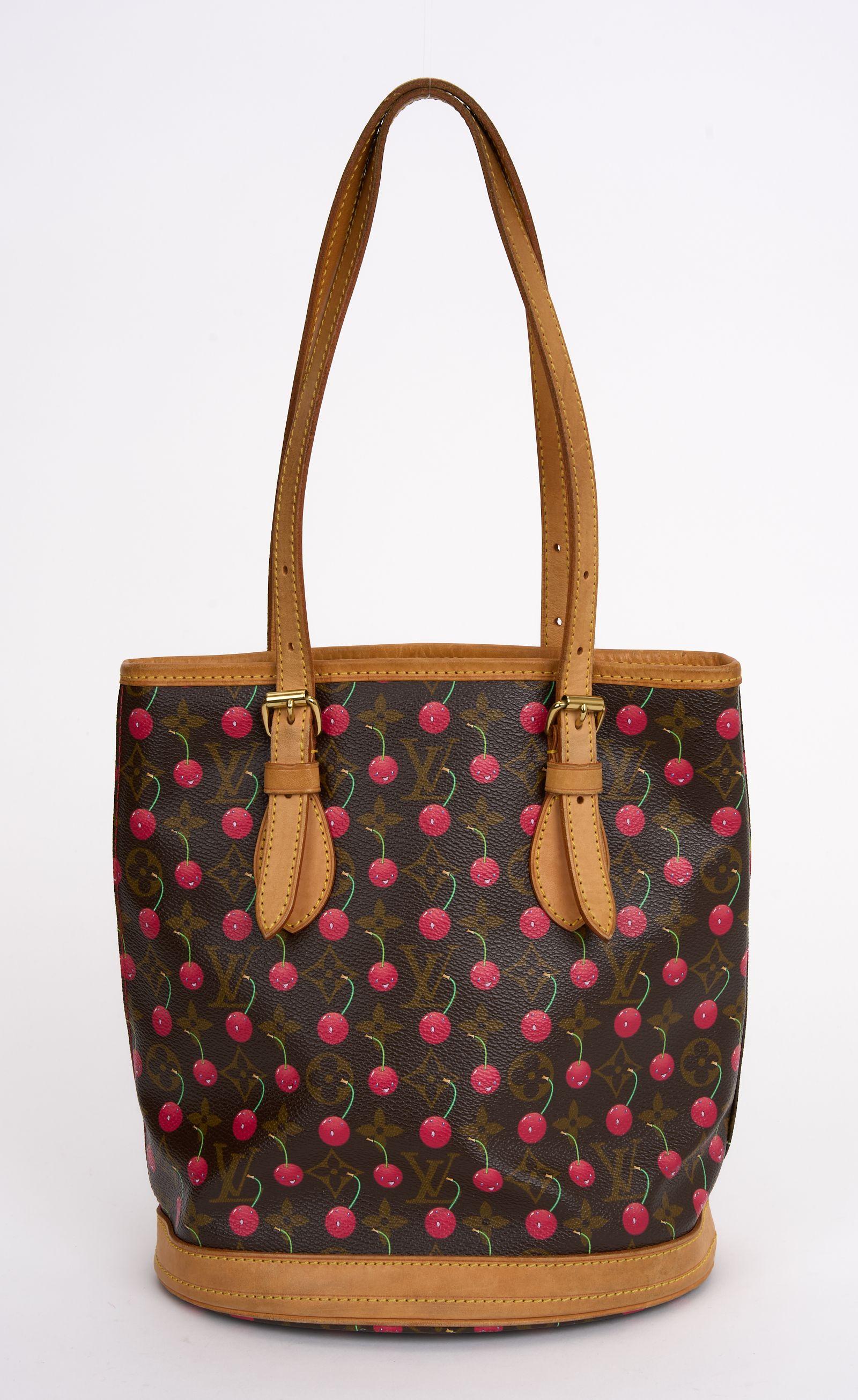 Vuitton Monogram Cerises Bucket Murakami In Good Condition For Sale In West Hollywood, CA