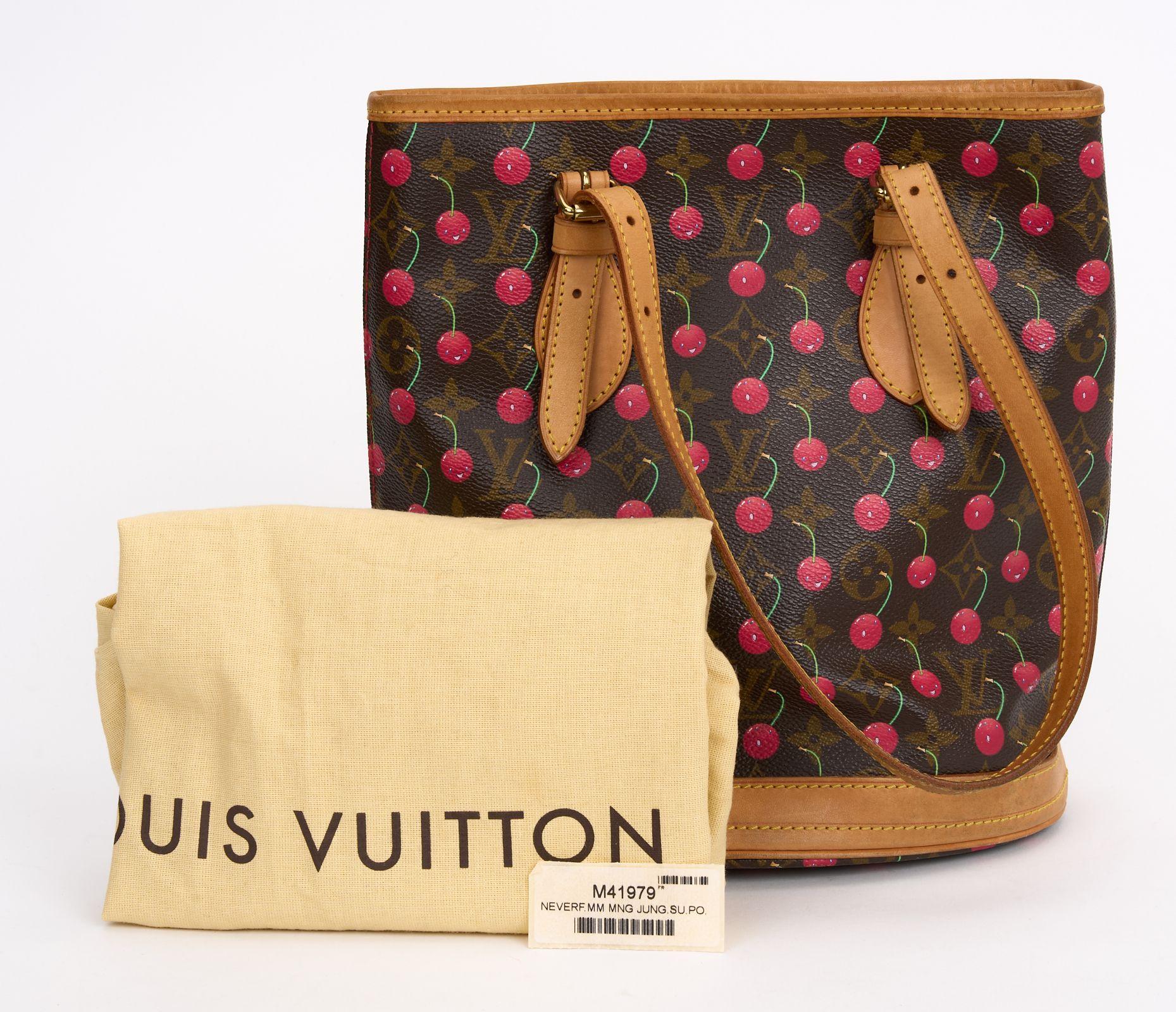 Vuitton Monogram Cerises Bucket Murakami For Sale 4