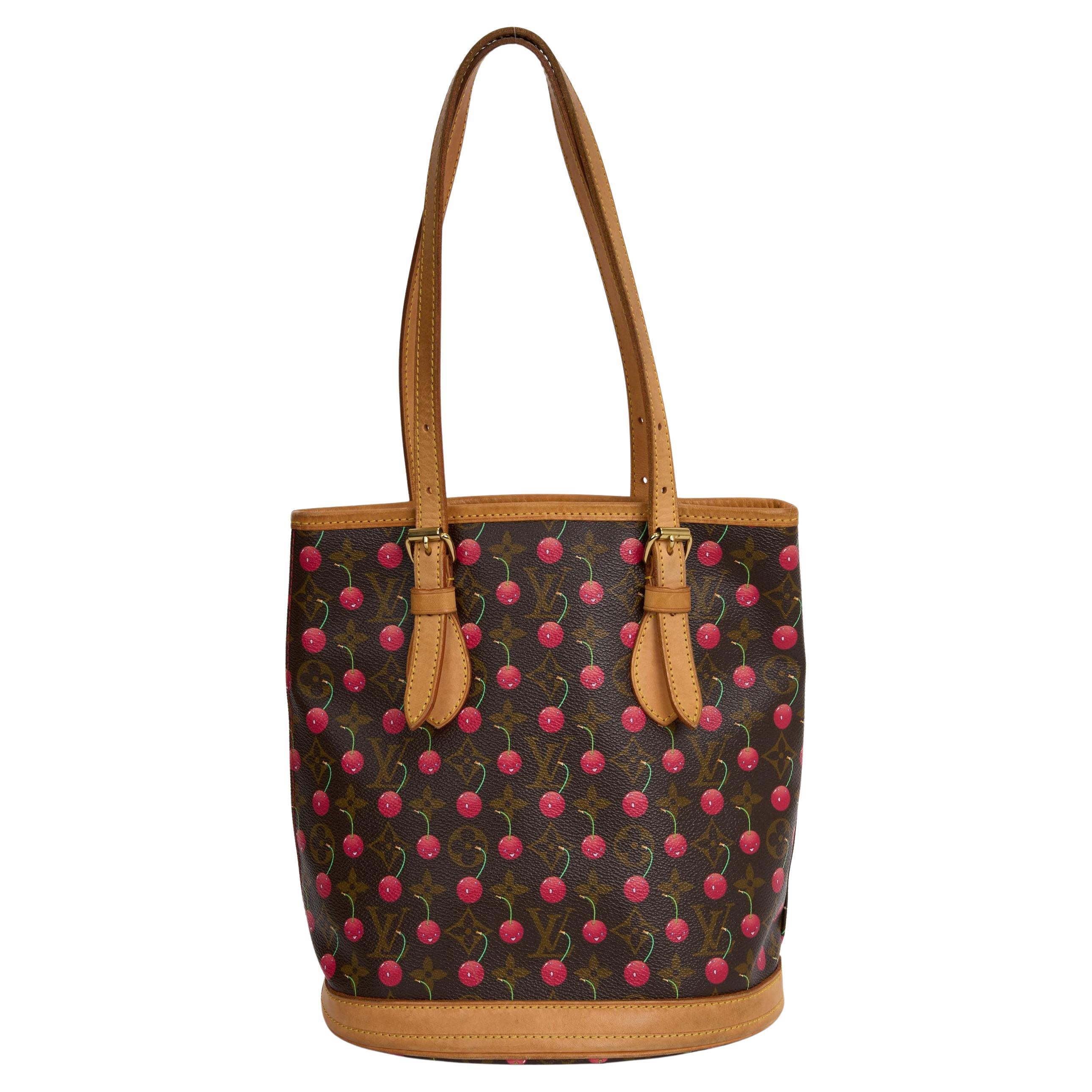 Vuitton Monogram Cerises Bucket Murakami For Sale