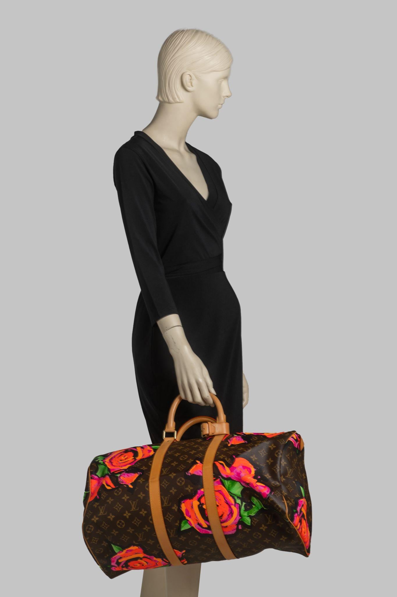 Vuitton Monogram Sprouse Keepall 50, Monogrammiert im Angebot 11