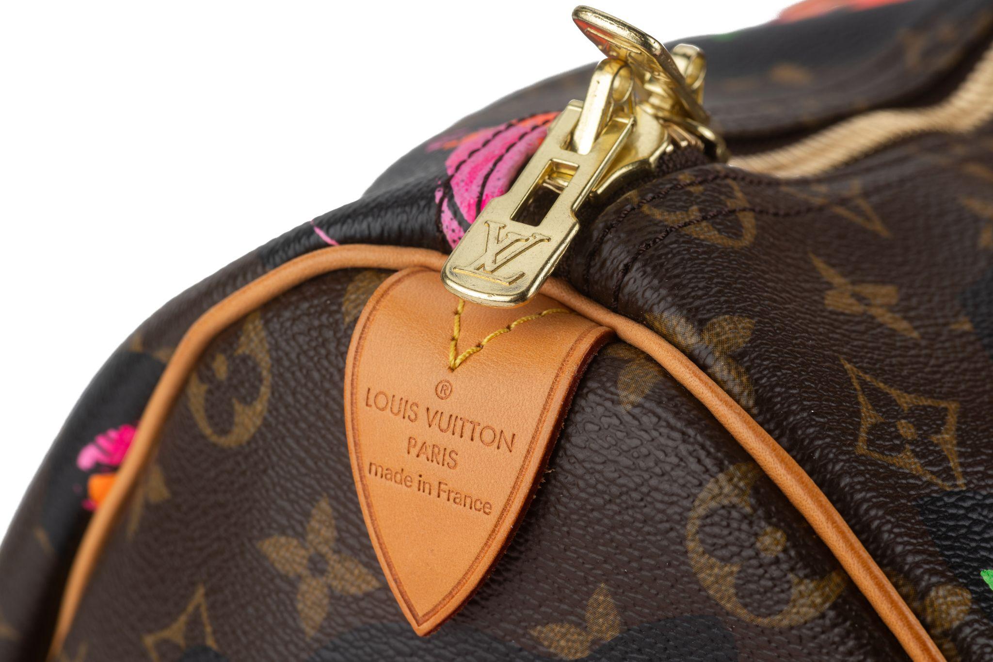 Vuitton Monogram Sprouse Keepall 50, Monogrammiert im Angebot 3